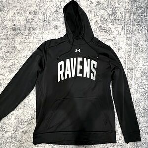 Under Armour men’s Black “Ravens” dry fit hoodie 
Worn once. Size XL